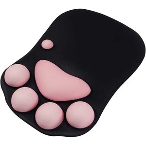 Alfombrillas para ratón Reposamuñecas Lindo 3D Pata de gato Alfombrilla de ratón Alfombrilla de ratón antideslizante de silicona suave para oficina Computadora en casa Mac Laptop Gaming Desk Decor Mousepad T230215