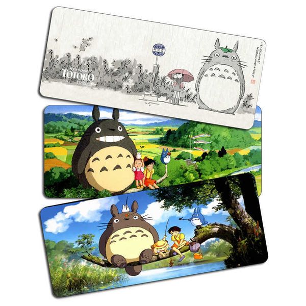 Alfombrillas para ratón Reposamuñecas Lindo Totoro Alfombrilla para ratón Anime Alfombrilla para ratón para Juegos Grande Personalizada Alfombrillas para ratón para Teclado Alfombra Kawaii Playmat Mesa para Computadora Escritorio Mat J230422