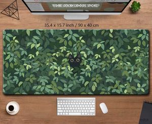 Muis pads pols rust bureaumat kawaii zwarte kat muispad esthetische planten natuur laptop tapijt ronde mousepad large gaming deskmat schattige groene muis kussen