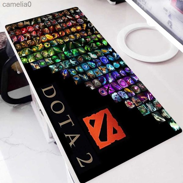 Pads de mouse Muñeca RESTS DOTA 2 AMIME MOUSEPAD Velocidad PC Gamer Complete Garny Mouse Pad XXL Mausepad Gaming Mat Tecillos Mat de mouse Accesorios MATSL231221