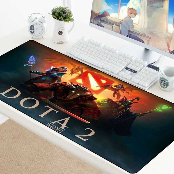 Tapis de souris Repose-poignets DOTA 2 Tapis de souris de jeu DOTA XL Grand tapis de souris Bord de verrouillage Ordinateur portable en caoutchouc DOTA2 Ordinateur Gamer Clavier de jeu Tapis de souris Tapis W221011