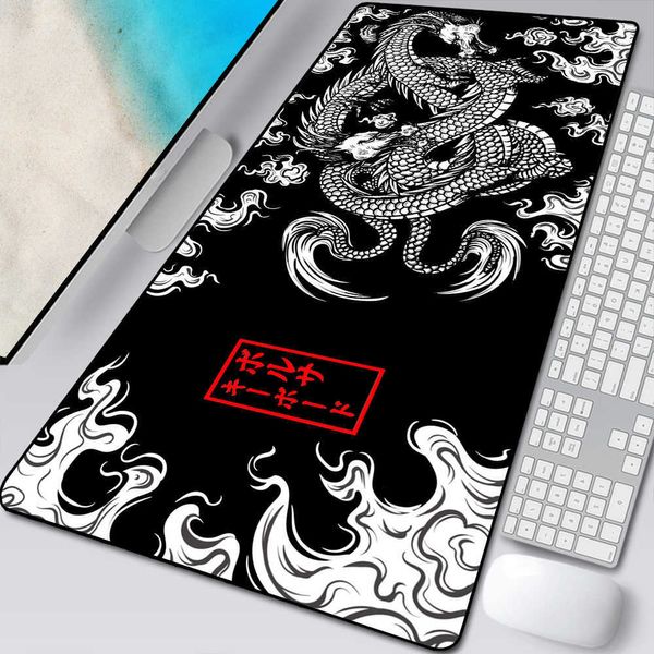 Tapis de souris Repose-poignets Dragon Mat Tapis de souris Gamer Tapis de bureau Tapis de souris Lumière Accessoires de salle de jeu Tapis de bureau Art Tapis de clavier 900x400 Mausepad Company T230215