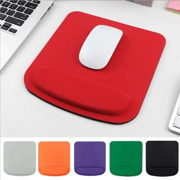 Poussions de souris Le poignet repose Eva mousse poignet pad de souris simple couleur solide confortable éponge de souris de souris PC Clavier de bureau de clavier 210x230 mm y240423