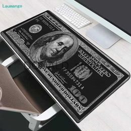 Muismatten Polssteunen Gaming Laptop Dollar Afdrukken Bureaumat Polskussen Muis Pc-accessoires Tafelmatten Bureaumat Gamerkast Toetsenbord Keycaps Mausepad J231215