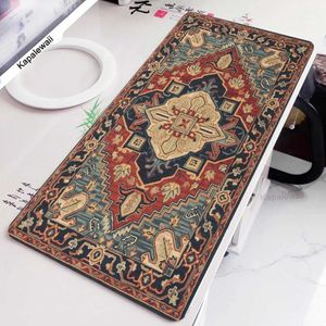 Poussions de souris poignets reposez les jeux de souris de souris tapis persan tapis ordinateur ordinateur ordinateur portable gibier de souris tapis de souris home bernk kat 900x400mm xxl mousepad j240510