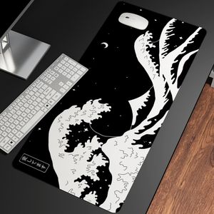 Mouse Pads Wrist Rests Great Wave Off Art Large Size Pad Natural Rubber PC Computer Gaming Mousepad Desk Mat Locking Edge for CS GO LOL 230823