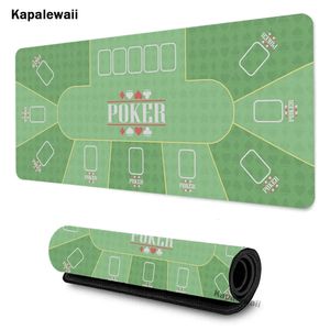 Tapis de souris repose-poignet vert Poker tapis d'ordinateur tapis de souris de jeu grand tapis Gamer XXL Mause tapis PC tapis de bureau clavier Run 90x40 231130