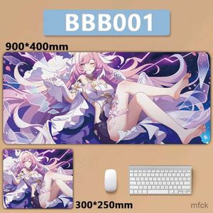 Pads de souris Le poignet repose Honkai Impact 3rd Elysia Bronya Zaychik Raiden Mei xxl Large Mousepad Clavier Pad Mouse Pad