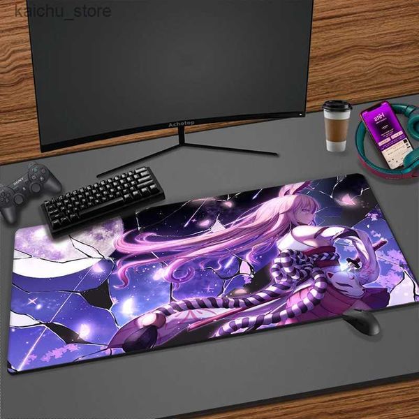 Poussions de souris poignets RESTS HONKAI IMPACT PINK YAE SAKURA VIXE BERDE LORD LEG CASSIQUE ANIME PAD MONDE APPERSIR MOUSEPAD CHARGE GAMING Bureau de jeu Y240419