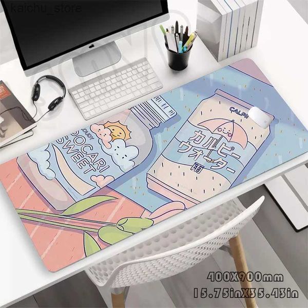 Pads de souris poignet Rests Illustration Grand PAD BROIS 100x50cm Big Computer Mousepads Gaming Mousepad Big Keyboard tapis Gamer Mouse Pads Desk Mat Y240419