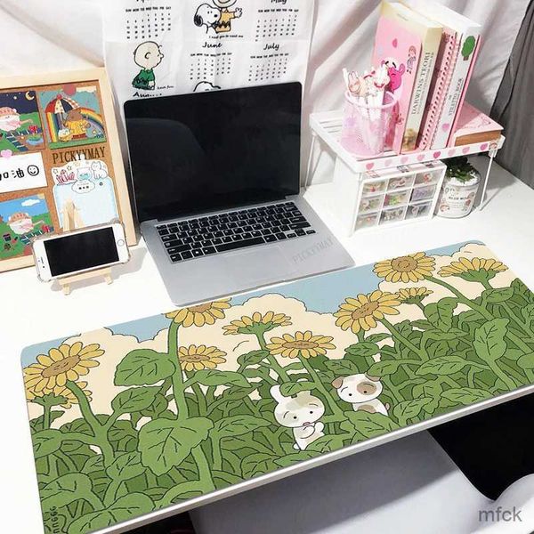 Ratones de ratones Muñecas de muñeca Kawaii Pads de ratón de ratón MOUSEPAD Lindas alfombrillas de ratón de mouse Mats de escritorio Mousepads xxl 90x40cm para computadora