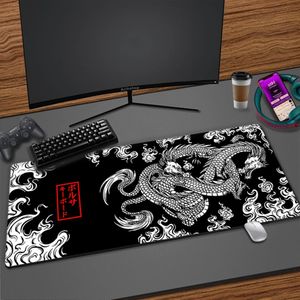 Tapis de souris Repose-poignets Grand tapis de jeu Dragon japonais Accessoires de jeu Impression HD Clavier d'ordinateur de bureau Tapis de souris XXL PC Gamer Tapis de bureau pour ordinateur portable 231204