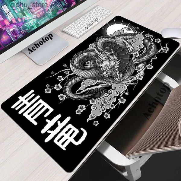 Poussions de souris Le poignet repose les grands pads de souris accessoires de jeu de dragon chinois HD Office ordinateur clavier Mousepad xxl PC Gamer Greekmyth Desk Mat 100x50cm Y240419