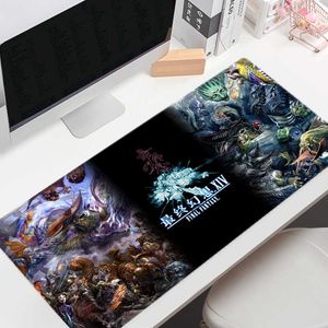 Tapis de souris Repose-poignets Grand tapis de souris Gamer Final Fantasy XIV Gaming Mousepad Company Clavier Tapis de souris Tapis Ordinateur Antidérapant Table Tapis de bureau J230422