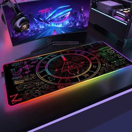 Tapis de souris Repose-poignets grand tapis de souris RGB xxl accessoires de jeu tapis de souris lumière LED tapis de souris Gamer tapis de souris grand clavier tapis de bureau tapis rétro-éclairé YQ231117