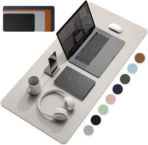 Tapis de souris Repose-poignets Grande taille Bureau Tapis de protection en cuir PU Tapis de souris étanche Clavier de bureau Tapis de bureau Tapis de souris de jeu Accessoires PC 231123