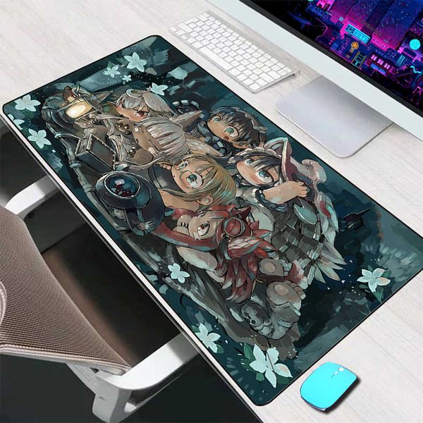 Tapis de souris Repose-poignets Made in Abyss Tapis de souris Grands accessoires de jeu Tapis de souris Tapis de clavier Tapis de bureau XXL Tapis de souris pour ordinateur PC Gamer Ordinateur portable Mausepad J230422