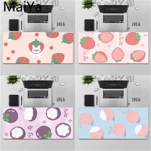 Tapis de souris Repose-poignets Maiya Top qualité mignon japonais fraise Anime bord de verrouillage tapis de souris jeu livraison gratuite grand tapis de souris claviers tapis T230215