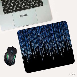 Muisblokken pols rust muiskussen schattig toetsenbordmat gaming accessoires tapijtmatrix binaire code aangepaste inkt cartoon gamer tapijt de tabel mini computer pc