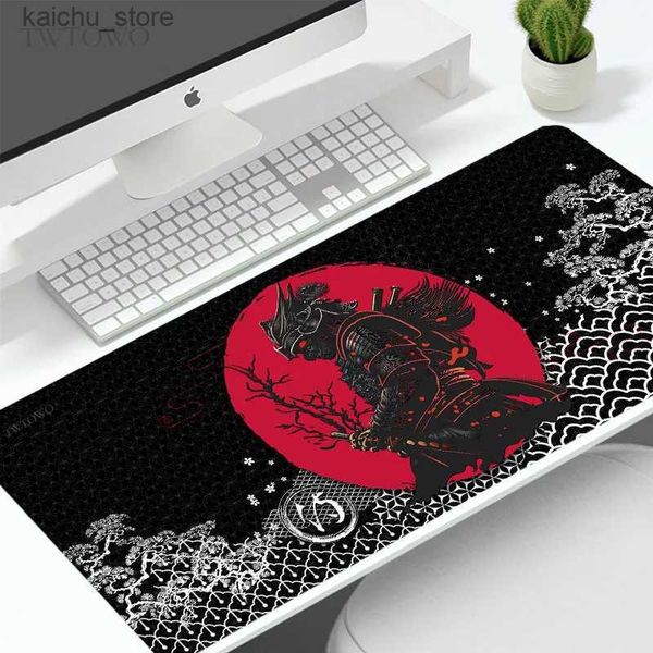 Pads de souris Le poignet repose le plaqueur de souris Gamer Samurai xl Nouveau grand ordinateur HD Mousepad xxl PAD Playmat Playmat Office non glissant Natural Rubber Table Soft Table Y240419