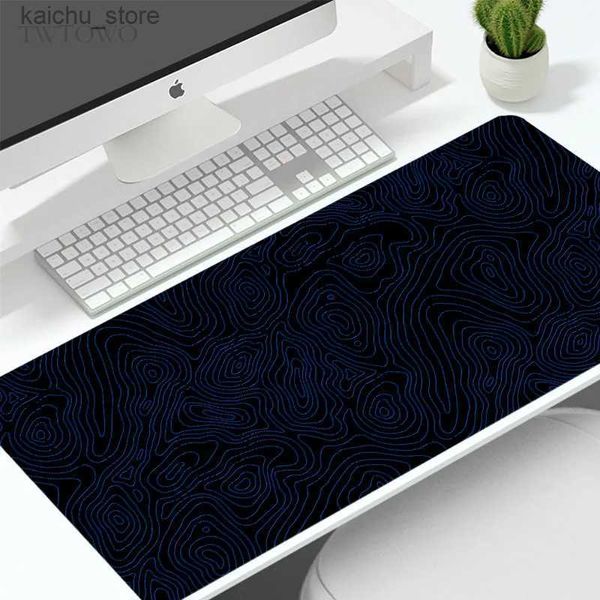 PADS DE MONDE CHEAU RESTS PAD MONDE GAMING LIGNES DE CONTOUR NOIR XL NOUVEAU Large Mousepad HD XXL MATS DE MONDE MATE DE MONDE MATE DE MONDE Soft Office Soft Office MICE PAD Y240419