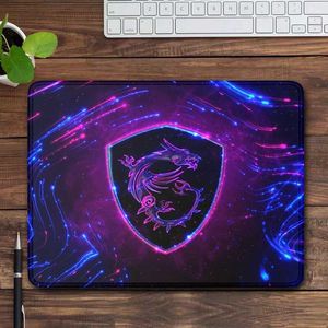 Poussions de souris poignets repose MSI Mouse Pad Gaming ordinateur portable Bureau de bureau Small Mousepad Gamer Purple PC accessoires clavier