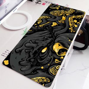 Tapis de souris Repose-poignets Tapis d'art multitaille Composants de jeu Tapis d'art original Design Noir Mignon anime PC Gamer Clavier d'ordinateur Bureau 230714