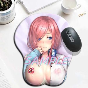 Poussions de souris poignets repose nakano miku girl sexy grand oppaii pad de souris 3D avec poignet silicone sur le jeu de jeu de jeu de jeu de souris de souris y240419