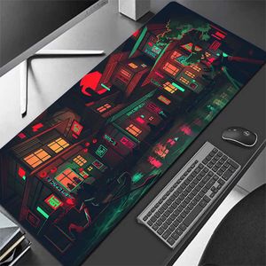 Mouse Pads Wrist Rests Personalized Art Gaming Mouse Pad Gamer Large tapis de souris anime Rubber Locking Edge Big Computer Mousepad Laptop Desk Mat T230215