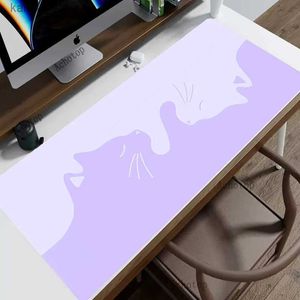 Poussions de souris poignets repose-t-il des pads de souris de souris pourpre Mousepads Gaming Mousepad xxl Mate Mat grand clavier Mat Kawaii Coup de bureau mignon pour ordinateur portable Y240419