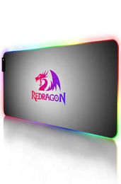 Alfombrillas de ratón Reposamuñecas RGB Gaming Redragon Mouse Pad Tamaño grande Colorido Luminoso PC Computadora de escritorio 7 colores Luz LED Alfombrilla de escritorio 4155466