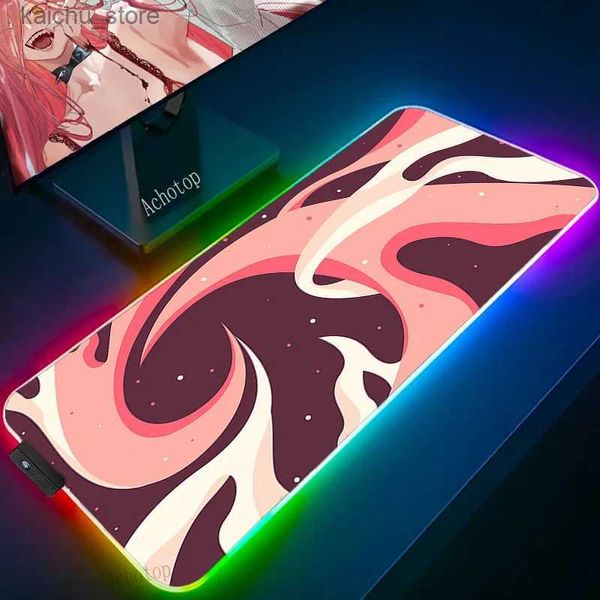 Ratones de ratón RESTA DE MUBLICIÓN RGB MOUSE PAD XXL Pink Cloud Art Mat Gaming Gaming Mousepad 900X400 TELAVA DEL TELLAVE DEL TECLADO GAMER DE LA GUPERA PARTILLAS DE MATILLA DEL MAUSEPAD DESCRIPCIÓN DEL MAUSEPAD Y240419