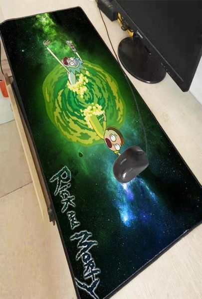 Tapis de souris Repose-poignets Rick Anime Gaming Speed Pad Gamer Grand bord de verrouillage Doux Durable Clavier Tapis de souris Tapis de bureau d'ordinateur For5057116