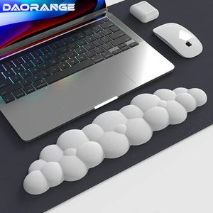 Mouse Pads Wrist Rests Soft Keyboard Wrist Rest Cloud Non-Slip Rubber Desk Mat Ergonomic Mouse Pad Office Mouse Carpet Wristband Support Accessories 231123