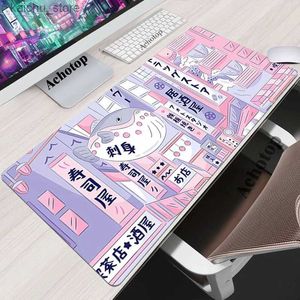 Muisblokken Pols Rests Sushi Suitchi House Mouse Pad Japanese Art Deskmat Gamer Toetsenbord MousePad Gaming Accessoires Computertabel Rubber muis MAT XL Y240419