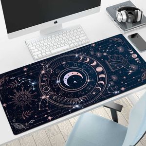 Mouse Pads Reposamuñecas Tarot Card Mouse Pad Kawaiis Mousepad Genshin Impact Accesorios para juegos Estética Cute Desk Mat Keyboard Pad para computadora Mouse T230215