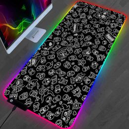 Tapis de souris Repose-poignets The Binding Of Isaac Tapis de souris Anime Kawaii Accessoires de jeu Grand Gamer XL Mause Tapis PC Tapis de bureau Clavier LOL RGB Tapis de souris T230215