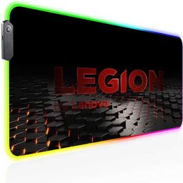 Pads de souris poignet repose xxl jeu pad de souris rgb Lenovos arrière Light Deskmat ordinateur portable accessoires de bureau de bureau de gammer de pseudo-mateau de bureau de jeu de bureau de bureau de bureau PC Configuration J240510