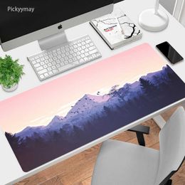 Muisblokken Pols Rests xxl grote muiskussen Computer Deep Forest Firewatch MousePad Mouse Mat Laptop Deskt Toetsenbord Kussentafel Mat Playing Game 90x40cm T230215