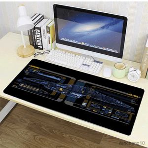 Muiskussens Pols Star Trek Schematic MousePads Computer Laptop Uitgebreide XXL Large Mat Mouse Pad Toetsenborden Tabel Mat R230823