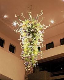 Envío Gratis, candelabro de cristal de Murano soplado a mano en Dubai, estilo turco, techo alto, decoración del hogar para Hotel, candelabro hecho a medida de cristal