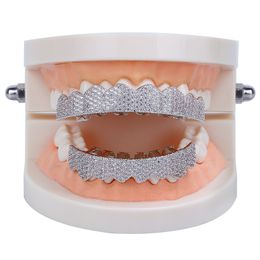 parrillas bucales joyas de hip hop masculina diamantes dientes dientes dientes de oro diseñador de lujo de lujo helado