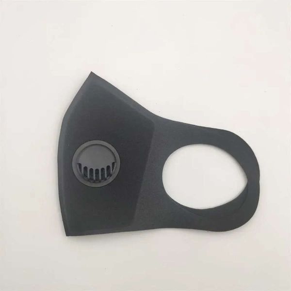 Bouche vae reniflable lavable avec masque de masque noir à double couche éponge stéréo respirateur anti-poussière masques pour les adultes en stock s