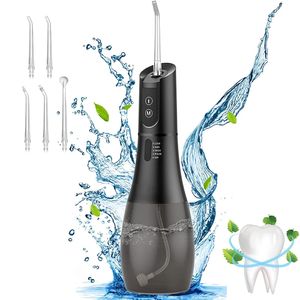 Machine à laver la bouche, irrigateur buccal, fil dentaire portable, rechargeable, 5 modes, Jet d'eau dentaire de 400ML pour nettoyer les dents, 240219