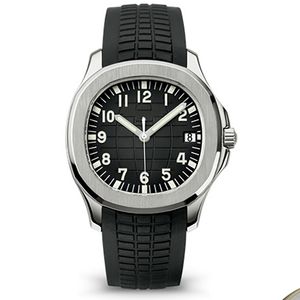 Mouvement usine hommes automatique 40 mm montre cadran bleu Aquanaut montres classiques montres-bracelets arrière transparents es
