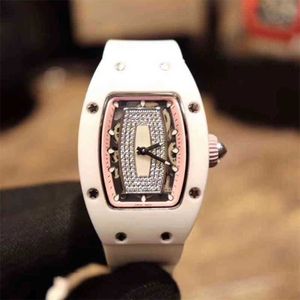 Uurwerk Richarmilles Horloge Mechanisch Wit Automatisch Zakelijk Keramiek Kast Vrije tijd Tape Mill Rm07-01 Horloge Dameshorloge L