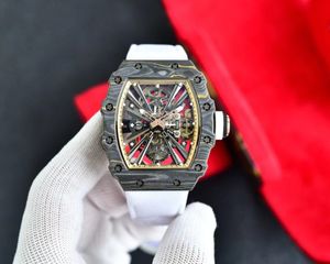 Mouvement Richarmilles Mouvement de montre Sport montre profilée creuse RM12-01 Tourbillon taille de chaîne manuelle environ 51x42x15mm miroir saphir Lwatch