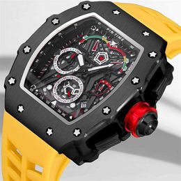 Mouvement Richarmilles Montre Super mécanique chronographe poignet Rm50-03 Sports Mode Tonneau Sport Professionnel pour Affaires Date Poignet L