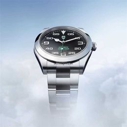Mouvement Rolaxes montre Clean Fashion 40mm 126900 montres-bracelets lumineuses luxueuses montres-bracelets Lord Air 116900 montres suisses 114210 hommes acier mécanique L D5ZZ