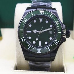 Uurwerkhorloge Rolaxes blauwe armband luxe stalen horloges 44 mm groene mechanische zwarte roestvrijstalen wijzerplaat 126660 116 L